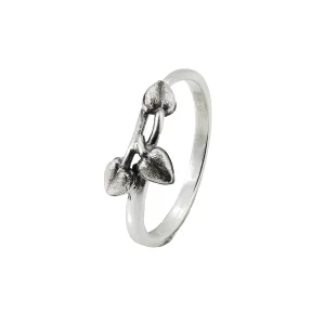 Ask Blomst ring, oksidert