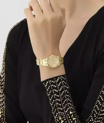 Klokke Guess fg.stål m/stener rundt bezel og i hele skiven - Bilde 2