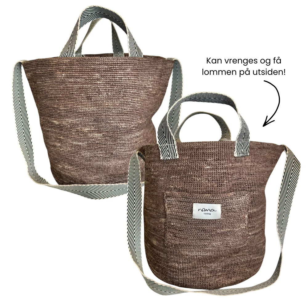 Stor håndlaget sisalbag - Bilde 2