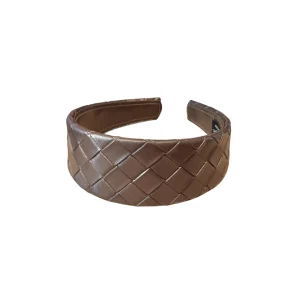 Vega hårbøyle leather look flettet